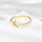 Женские часы из нержавеющей стали, A-Z Английский алфавит кольцо серебро ювелирных изделий Простой Ретро мода, послужат прекрасным подарком для друзей обручальное кольцо золотой циркон