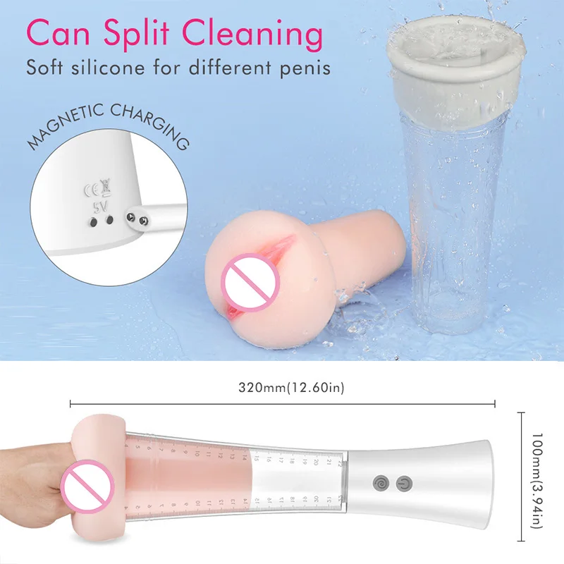 Автоматический мужской мастурбатор электрический пенис вакуумный насос с