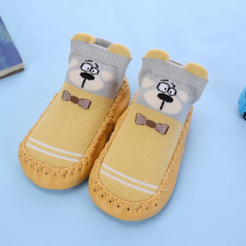 

Spring and Autumn winter cartoon baby socks baby steps non-slip leather sole cotton children floor socks baby socks