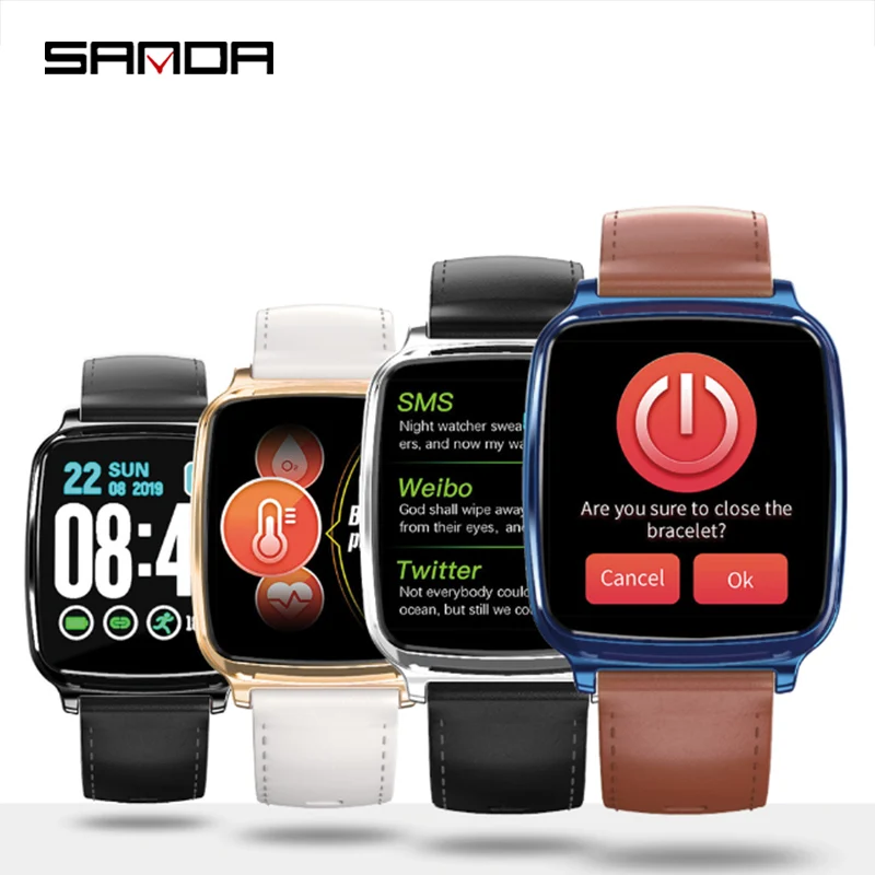 Smart Watch For Women Men SANDA Sports Heart Rate Tracker Monitor Blood Pressure Android iOS Bracelet Phone Wristband | Электроника