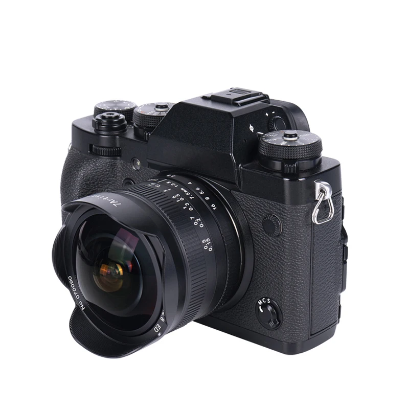 Объектив 7 Artisans 5 мм F2.8 II APS C Ультра широкоугольный Рыбий глаз a6000 Sony E Mount Nikon Z Fuji XF