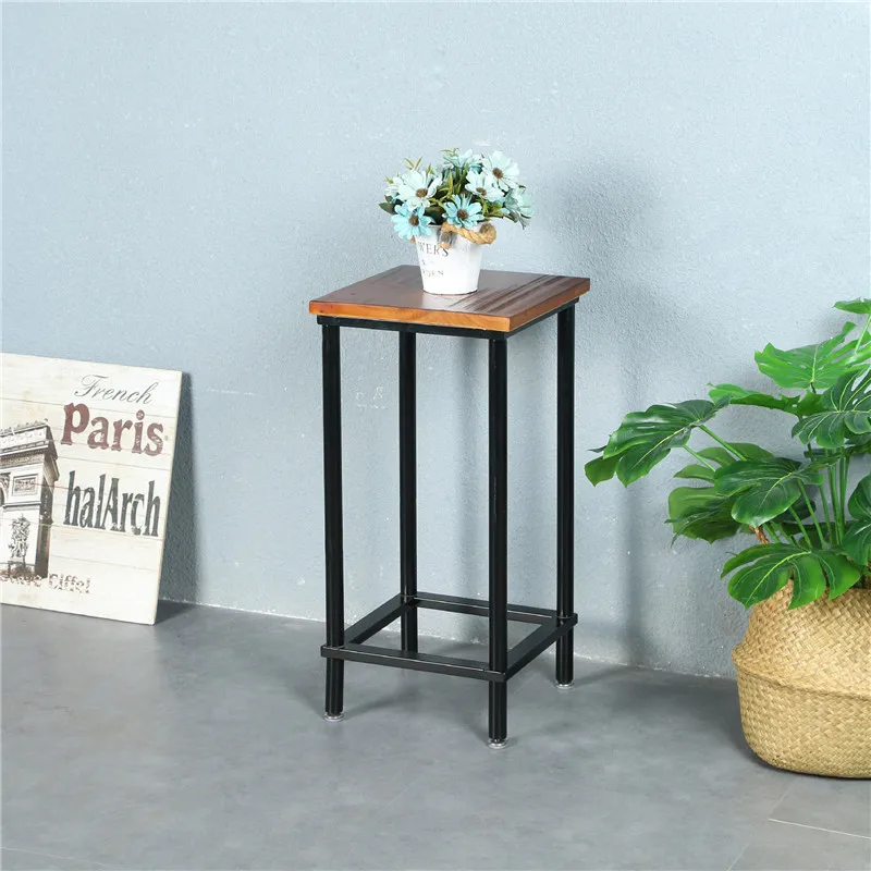 

Стоящий держатель для дерева бонсай дома балкон Гостиная Железный деревянный цветочный горшок стеллаж для выставки товаров стол с пинетка...