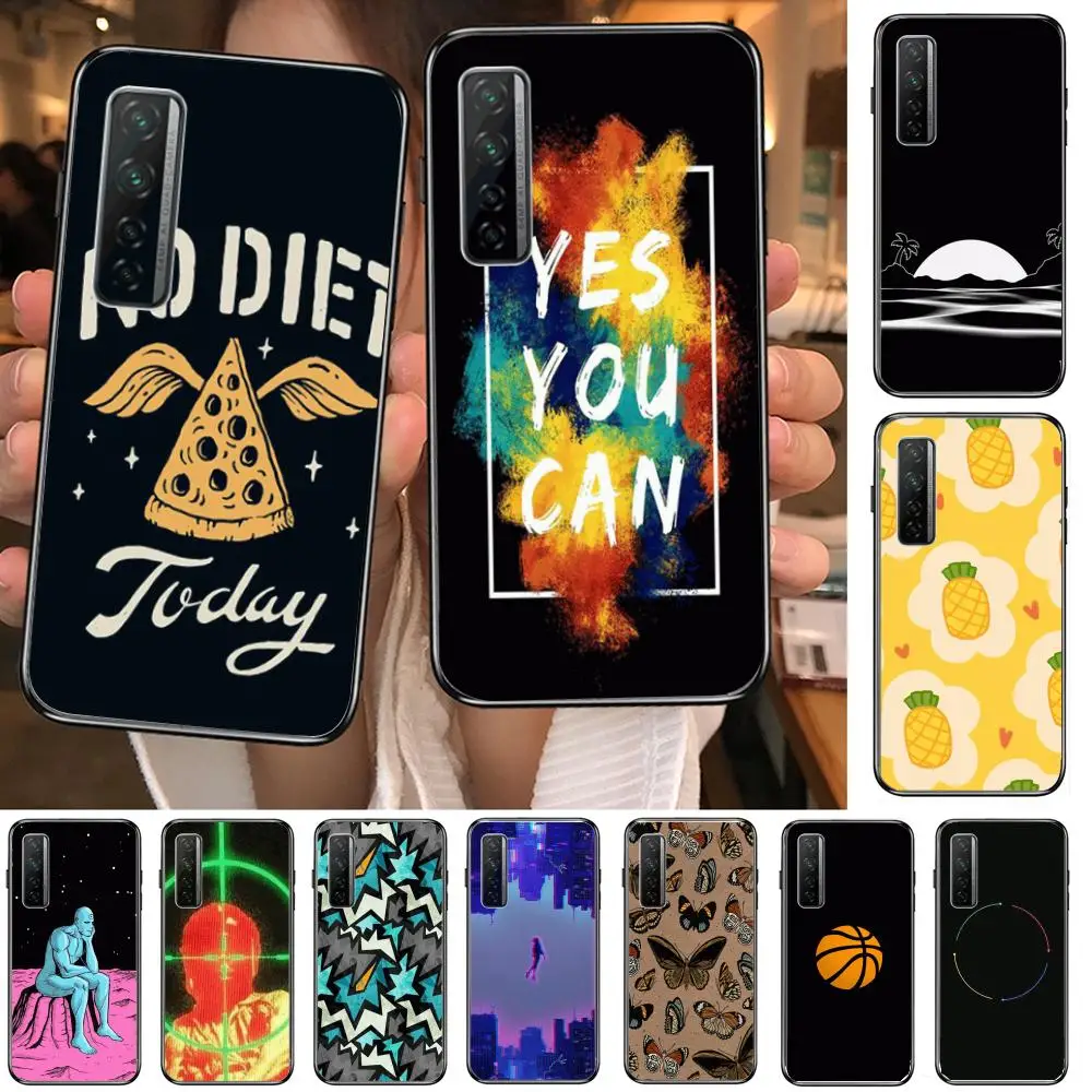 

Varied Phone Case For Huawei mate 40 30 10 20 40 8 9 Lite Z Pro Black Etui 3D Coque Painting Hoesjes 5g black