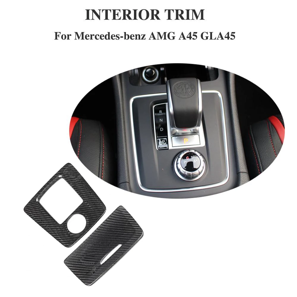 Панель переключения передач из углеродного волокна для Benz A CLA GLA W176 C117 X156 A45 CLA45 GLA45
