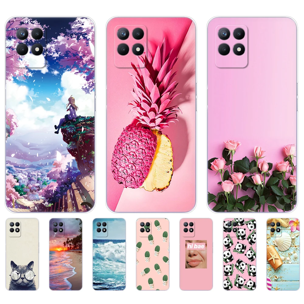 Чехол для Realme 8i задняя крышка телефона 6 дюйма OPPO Realme8i RMX3151 чехол Etui бампер