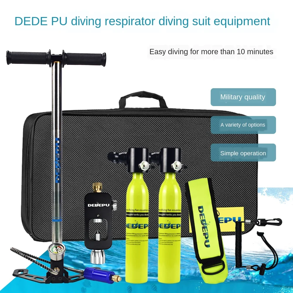 

DEDEPU Oxygen Cylinder Set Dive Respirator Breath Valve Snorkeling Portable Scuba Diving Tank 0.5L Diving Equipment Set-2