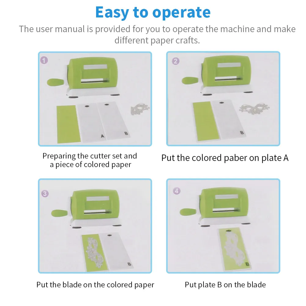 

Mini Die Cutting Embossing Machine Cutter Piece Scrapbooking Tool Kid DIY Embossing Paper Craft Machine Handmade Educational Toy