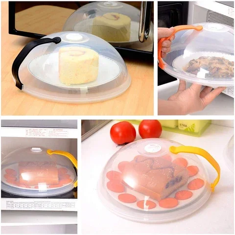 Пластик блюдо для микроволновой печи крышка из прозрачного отверстие отвода