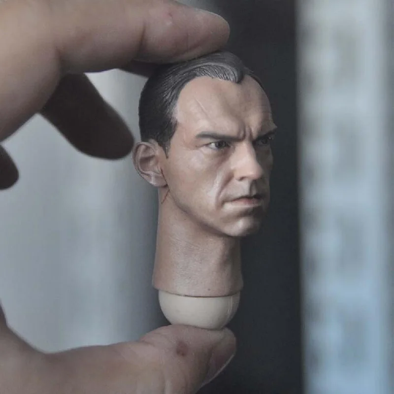 Деликатная живопись Горячая 1/6 красный череп Hugo ткачество голова лепать подходит