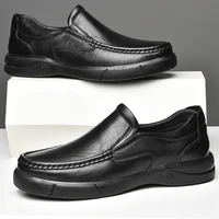 2022 new men loafers shoes dress genuine leather classic high quality plus size 38 46 flat waterproof nice driving shoes for men