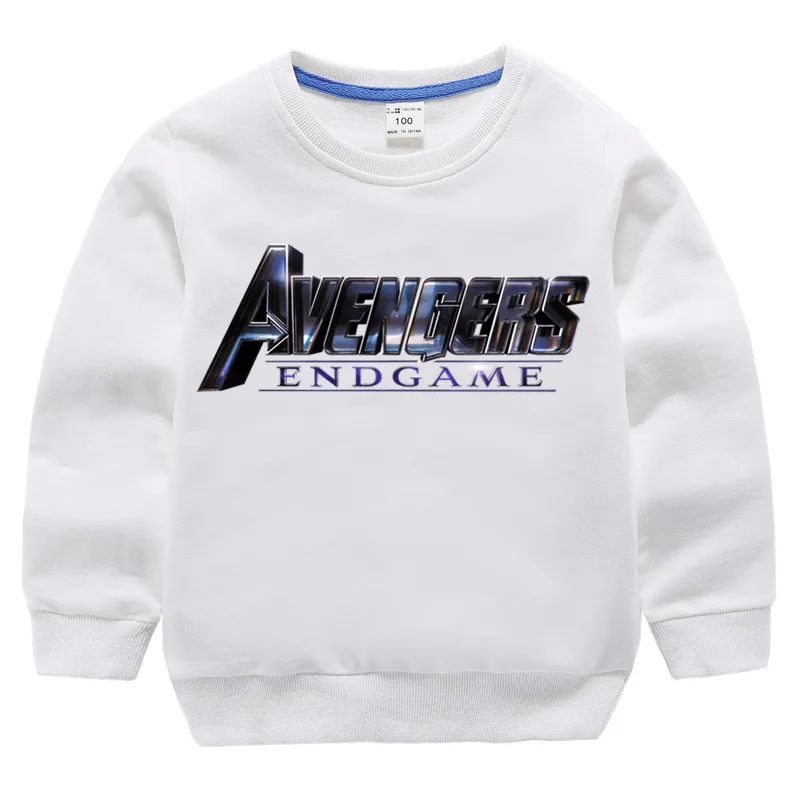 Детские хлопковые толстовки с капюшоном принтом мстители детский хлопковый