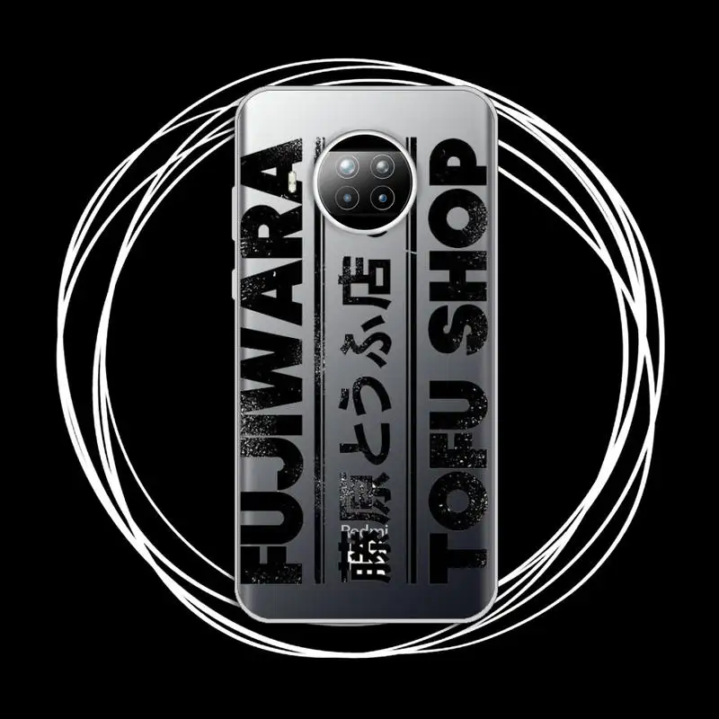 

Initial D Phone Case Transparent for xiaomi redmi note 8 9 9s 11 10t lite pro