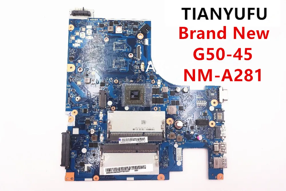 Абсолютно G50-45 ACLU5 ACLU6 NM-A281 материнская плата DDR3 для LENOVO G50-45 материнская плата для ноутбука(для процессора AMD) протестирована на