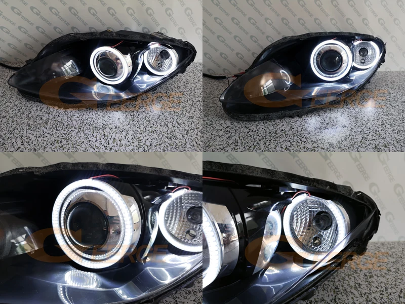Для SEAT TO светодиодный O Mk3 5P 2005-2009 ксеноновая фара отличное Ультра яркое освещение smd светодиодный ангельские глазки Halo Кольцо Комплект