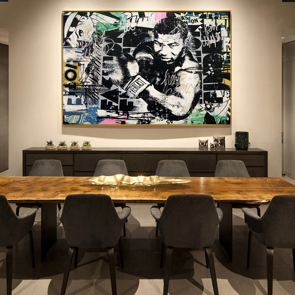 

Boxing Champion Graffiti Art Canvas Prints Street Art Canvas Paintings Posters Wall Boxing champion Canvas Picture Home Decor