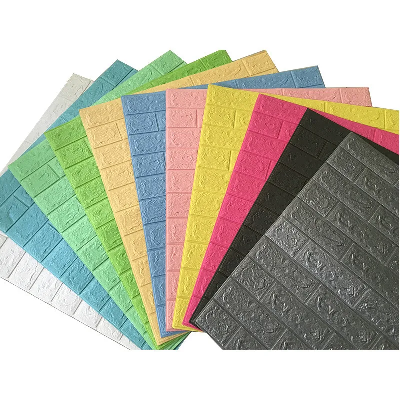 Waterproof 3D Wall Sticker brick stone DIY PE foam panel home room kitchen decor | Дом и сад