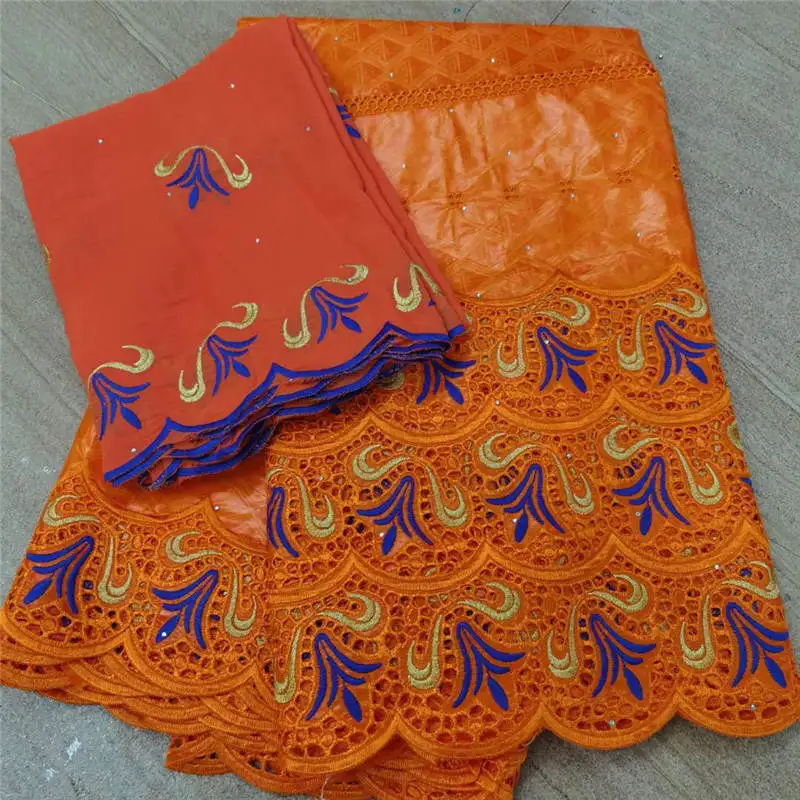 

bazin riche embroidered fabrics latest bazin brode with stones african nigerian sewing materials 5+2yards ! HL72518