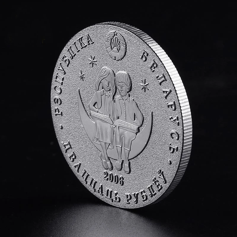 Мусульманская религиозная вера круглая Посеребренная сувенирная монета