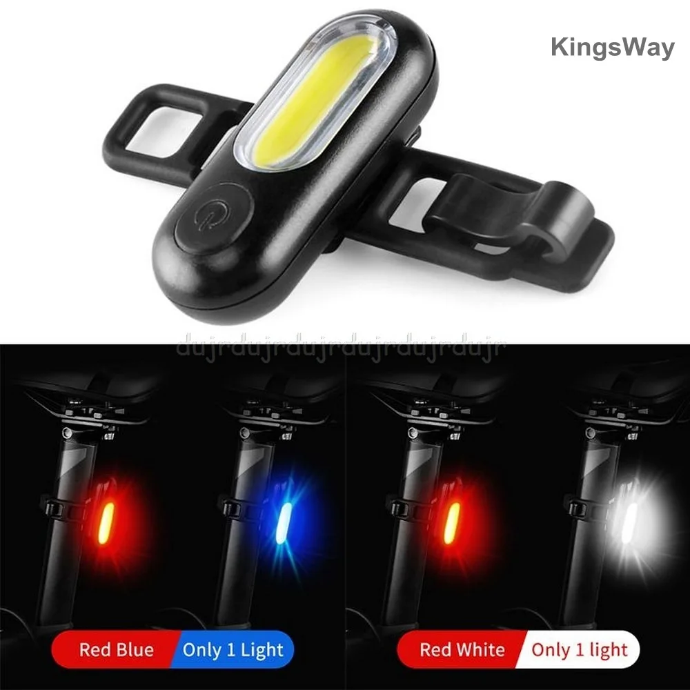 

LED Bike Light Rear USB Rechargeable Red White Blue Bicycle Lights Cycling Accessories Lamp Warning Tail Light For Bike Bicycles