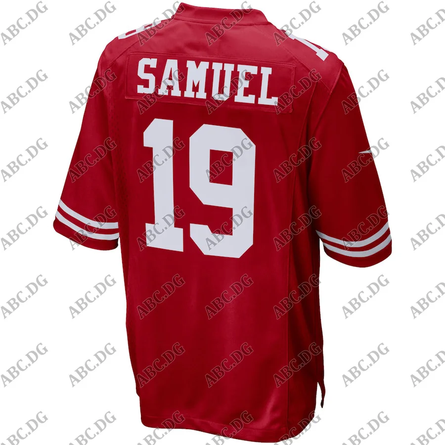 

Customized Stitch Men Women Kid Youth San Francisco Deebo Samuel Scarlet Game Player Jersey 4XL 5XL 6XL