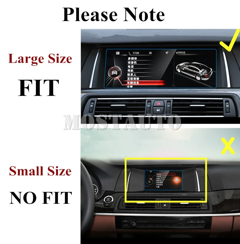 Защита экрана из закаленного стекла для BMW 5 серии F10 F11 2011 2016 GT F07 2010 17 10 2 GPS