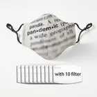 Введите представляет собой широкое распространение 2020 против пыли половина уход за кожей лица маска для лица с PM2.5 фильтры 5 слоев защиты для Для мужчин женский, черный Для мужчин черный