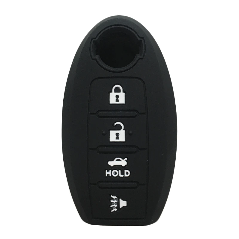 Силиконовый чехол для ключа Nissan Leaf Altima Maxima Sentra Teana 2018 Smart Remote Fob кожаный держатель