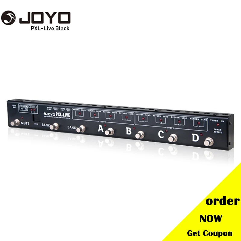JOYO PXL Live программируемый Лупер Управление станция Педальный переключатель Dual Core 4