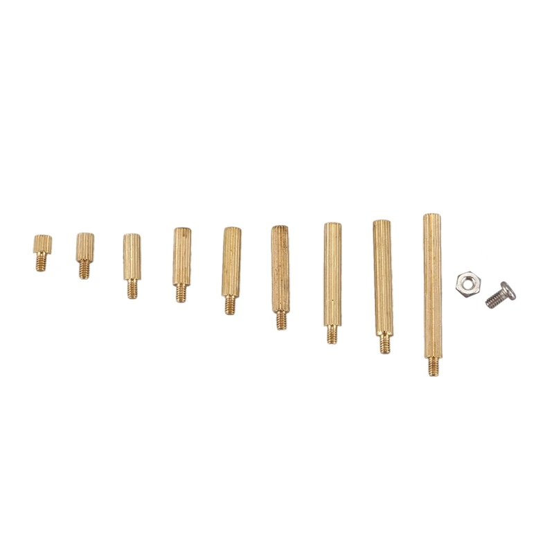 270 шт./компл. M2 латунные шпильки столбы противостояние прокладки винт изоляции