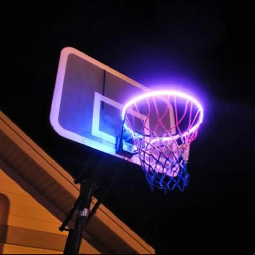 

LED Basket Hoop Solar Powered Light Strip Basketball Rim Shooting Attachment Light Strip Basketball Rim Shooting Attachment