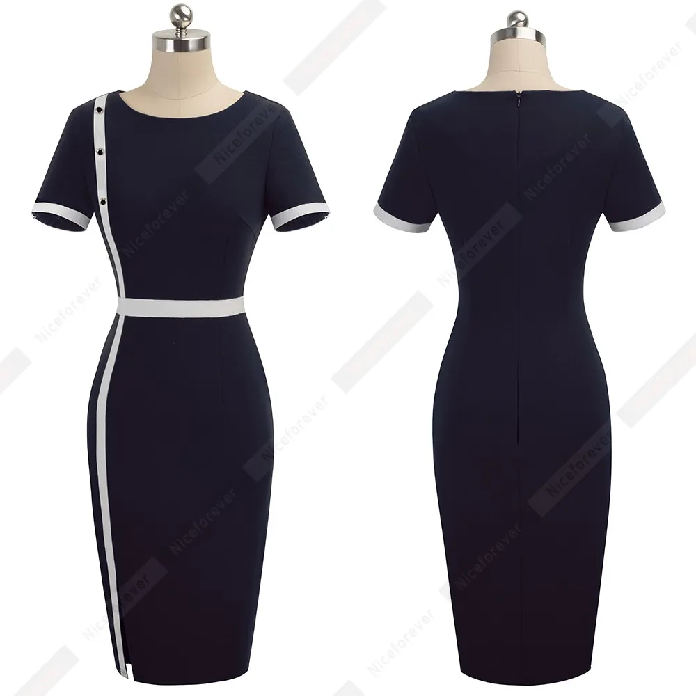 Женское платье-карандаш в стиле пэчворк с коротким рукавом | Женская одежда