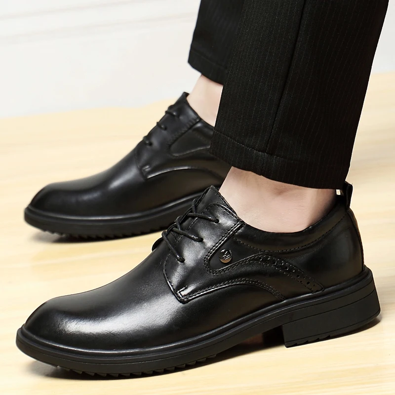 

Men Black Casual Shoes Leisure Shoes Casual Male Shoe Mens Zapatos Informales De Hombre Man Fashion Men's Leather Men Spring