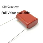Оригинальный конденсатор с металлизированной пленкой CBB 224J 630V 220NF мкФ P10mm 0,22 224 V 630V224J, 10 шт.лот