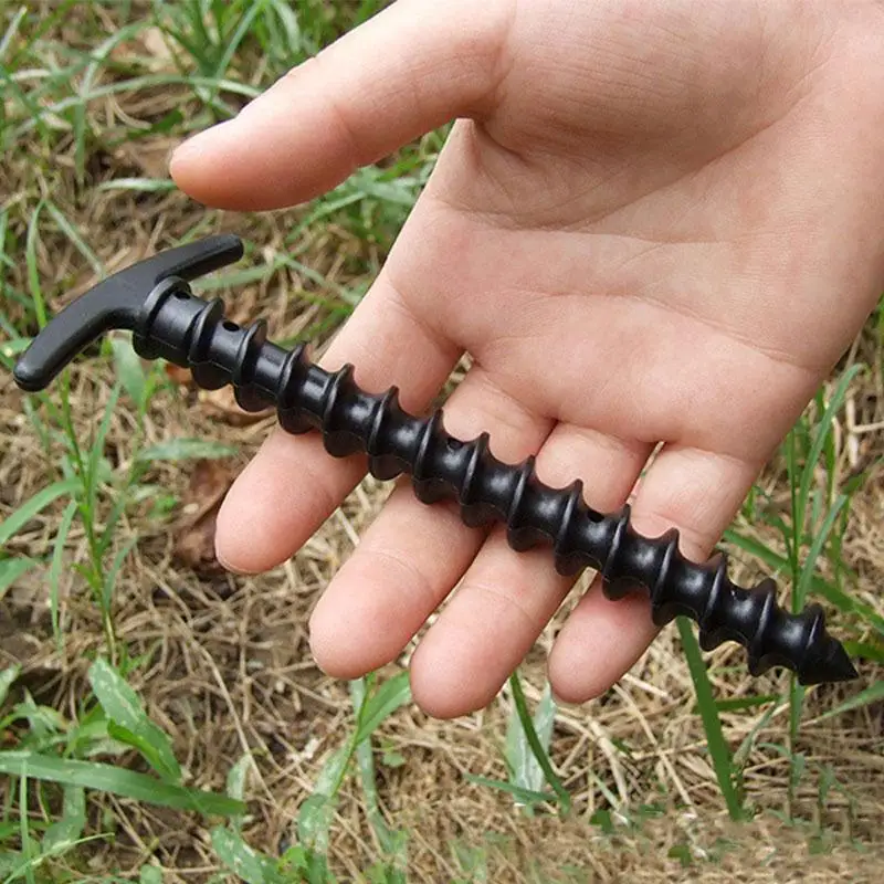 

5pcs Durable Plastic Screw In Outdoor Camping Awning Stakes Nail Tent Pegs Pins
