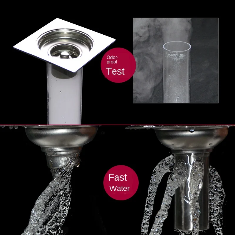 Душ Туалет сток в полу из нержавеющей стали дезодорант стиральная машина тройник