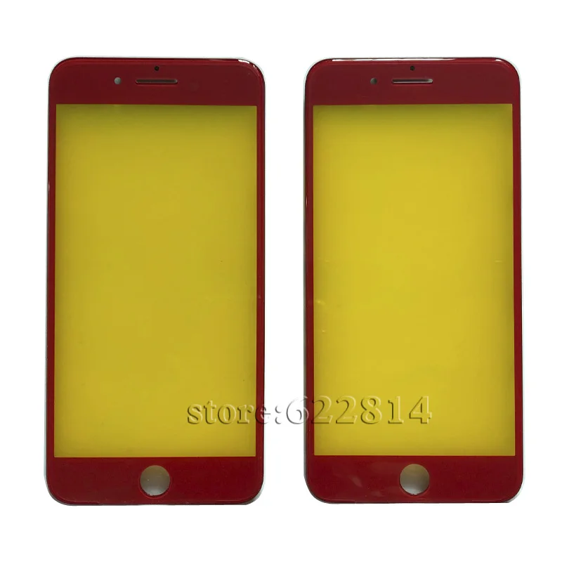 Для iPhones 7 7plus красная рамка со стеклянной рамкой ЖК-экран Сенсорная панель