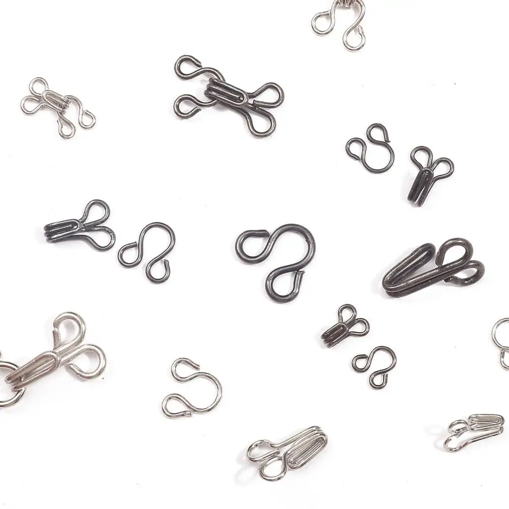 24 пары металлические невидимые пуговицы-крючки пряжки для пальто темные одежды