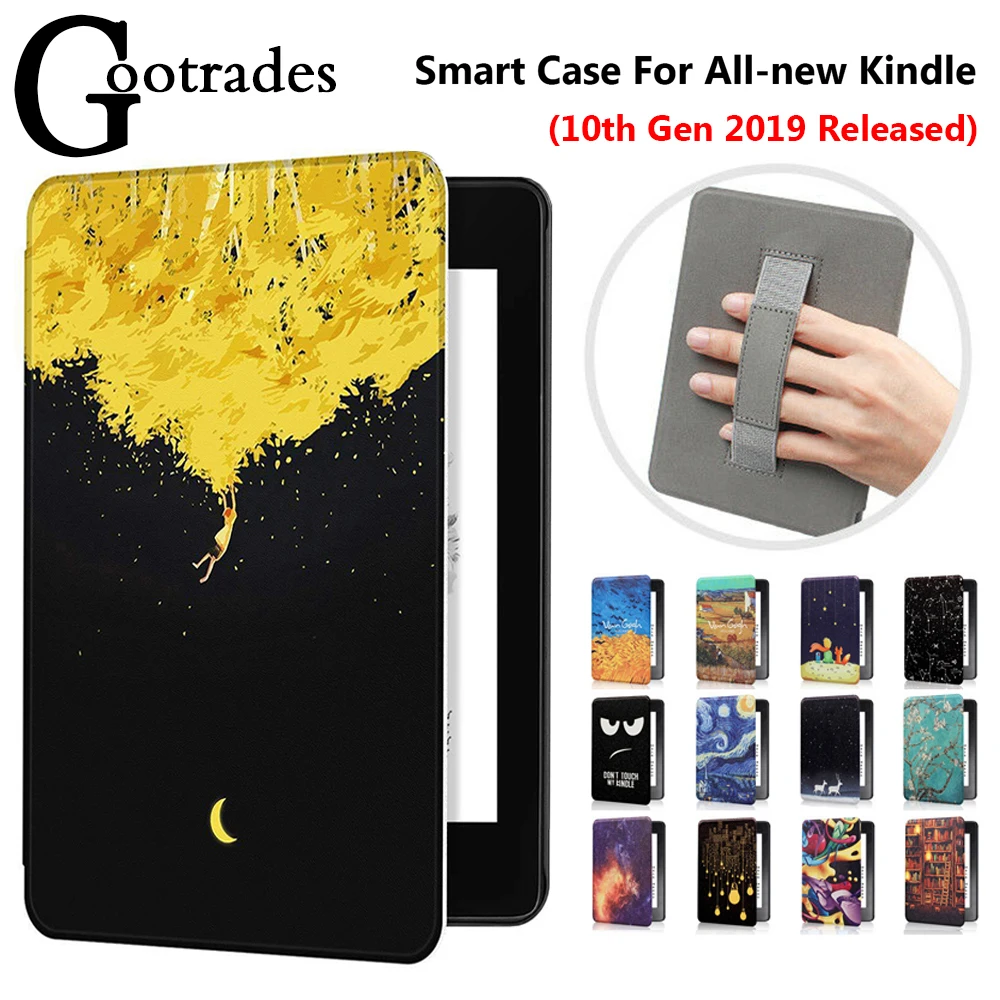 Ультратонкий кожаный магнитный смарт чехол для электронной книги 6 дюймов с