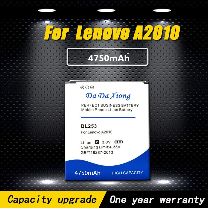2019 новый высококачественный 4750mAh BL253 BL 253 bl253 Аккумулятор для Lenovo A2010 аккумулятор