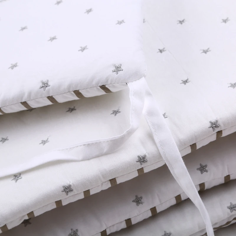 

Stars Design Baby Bed Thicken Bumper Set Crib Around Cushion Cot Protector 54DF