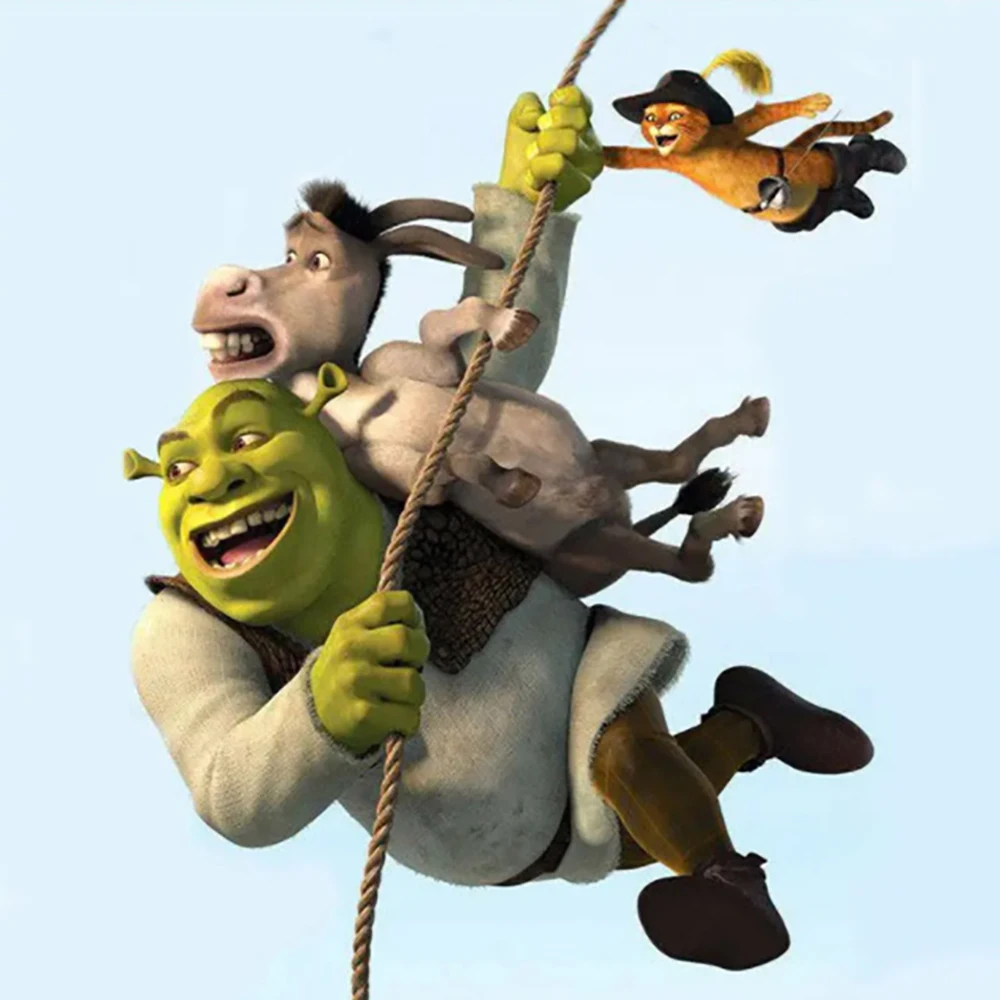 

Disney's New 5D DIY Diamond Painting Inlaid Rhinestone Cross Stitch Kit Cartoon "Shrek" Monster Mosaic Home Decoration Painting