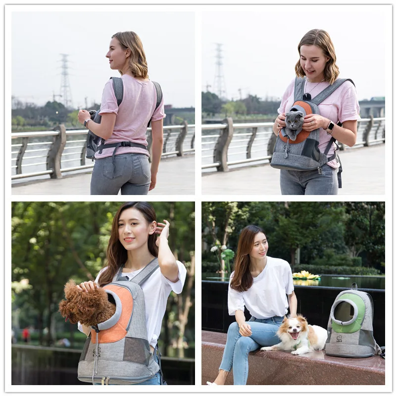 

Pet bag Shoulder Dog Cat Carrier Portable Pet Puppy Travel Backpack Dog Cat Front Breathable Mesh Carrying Bags Cat Chest bag