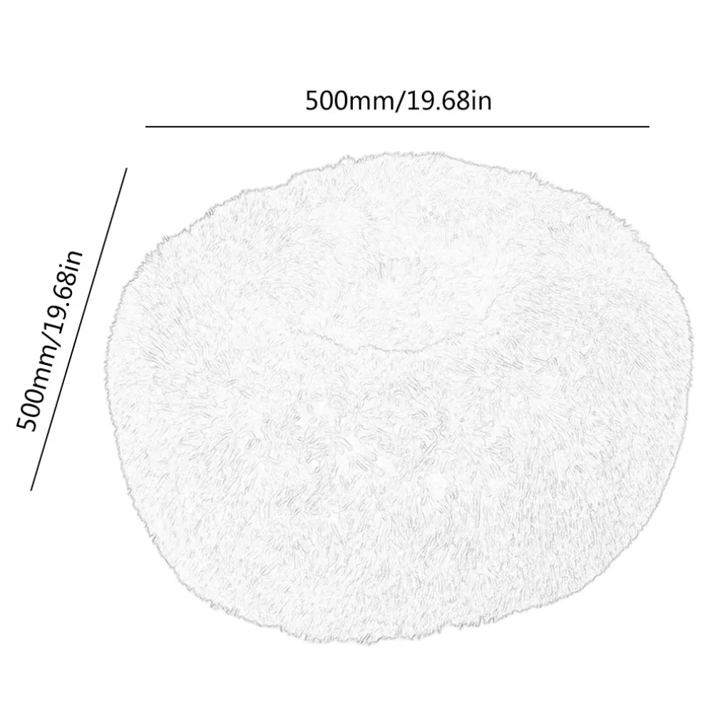 

Super Soft Pet Bed Dog Round Kennel Cat Winter Warm Sleeping Bag Long Plush Puppy Cushion Mat Portable Cat Supplies