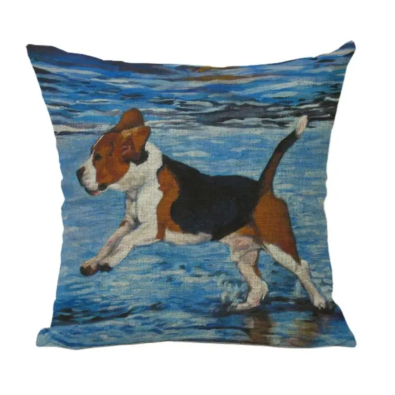 Чехол для подушки FunyDog Husky наволочка Pitbull Shepherd Bull Housse De Coussin декоративная из хлопка