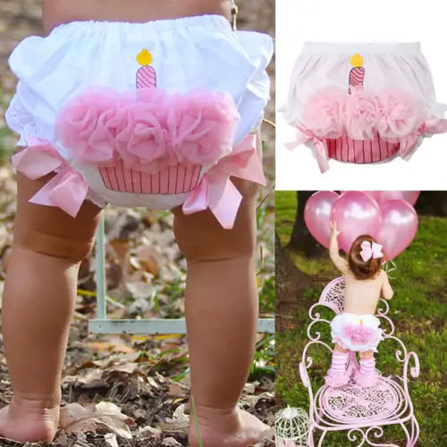 Новинка 2018 года шорты для новорожденных девочек с объемными цветами и рюшами