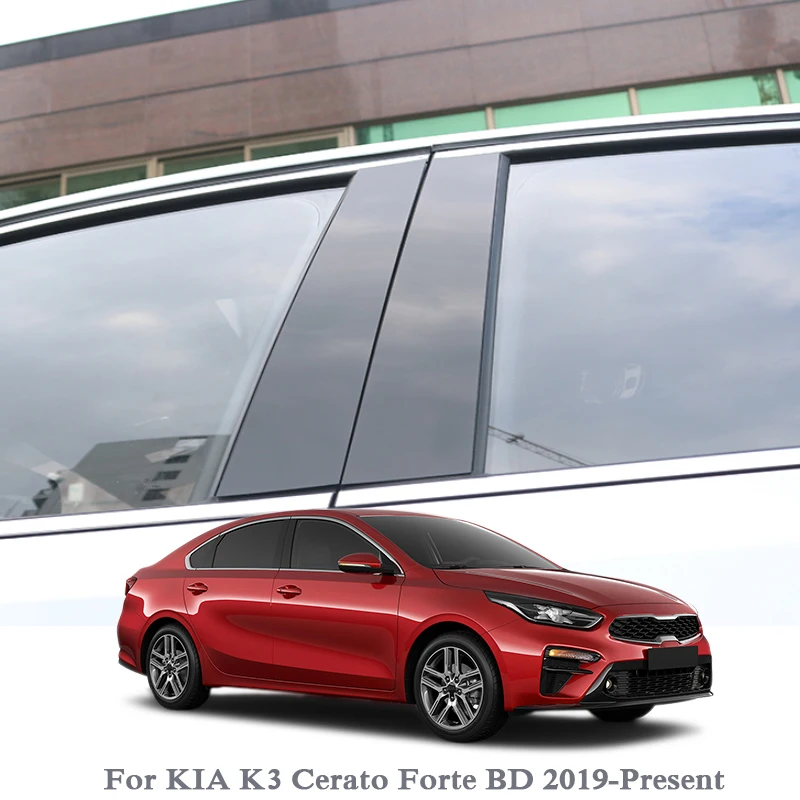 6 шт. Стайлинг автомобиля для Kia K3 Cerato Forte BD 2019 в наличии наклейка на окно Наклейка
