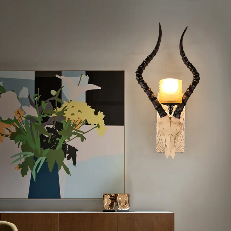 저렴한 미국 국가 레트로 벽 램프 산업 스타일 바 장식 벽 전등 북유럽 거실 침실 머리맡 램프