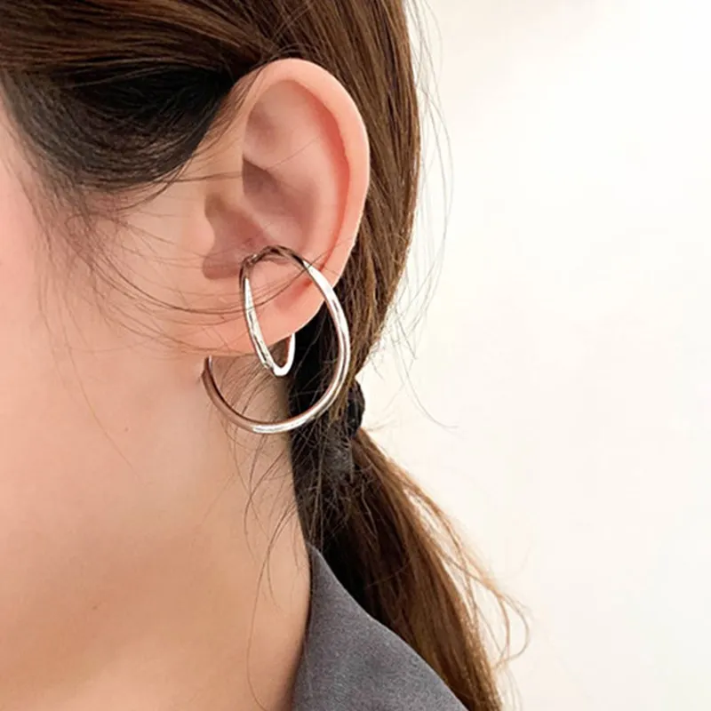 FFLACEL 2020 новый дизайн корейский тренд простой зажим для ушей шикарные