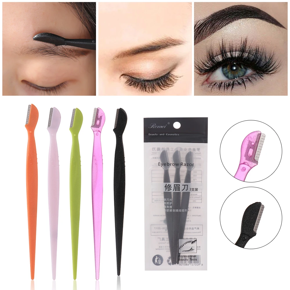 Портативный мини пинцет для бровей бритвенный нож безопасный шейпер бритва