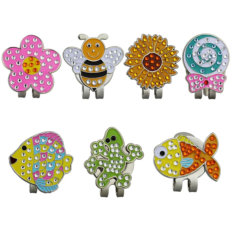 1 шт. маркер мяча для гольфа с украшением в виде кристаллов женщин девочек er